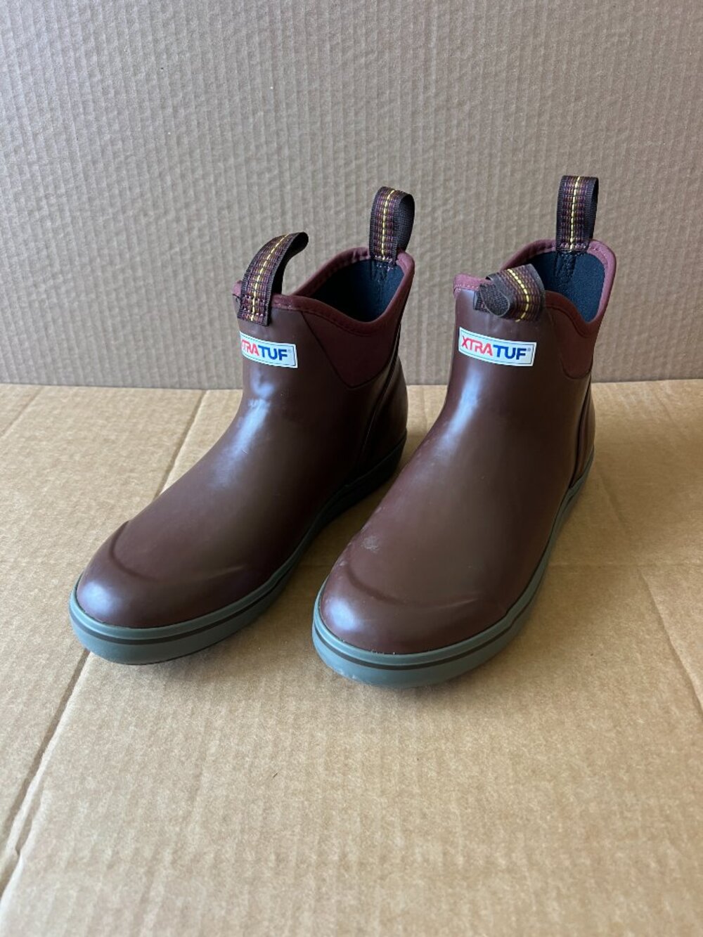 XTRATUF Men's Deck Ankle Boot Size 8 Waterproof Non Slip Non Marking